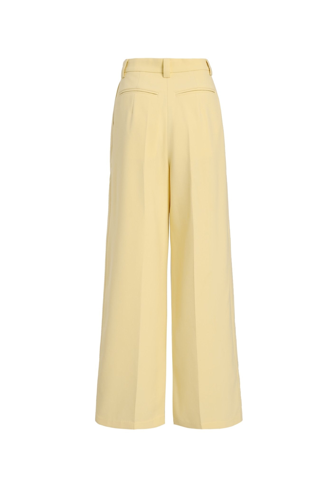 Lemon Overlapped Peekaboo Cut Out Trousers