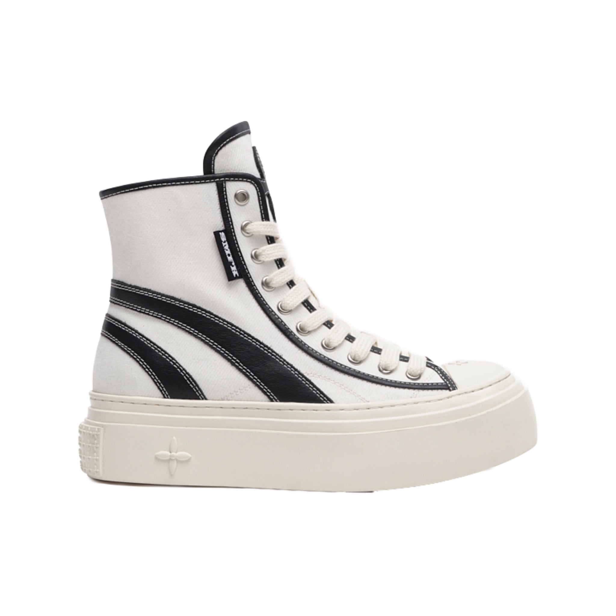 SMFK Retro College High Top Board Shoes White | MADA IN CHINA