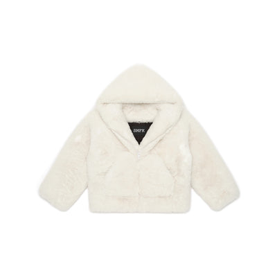 SMFK Compass Wool Work Jacket White