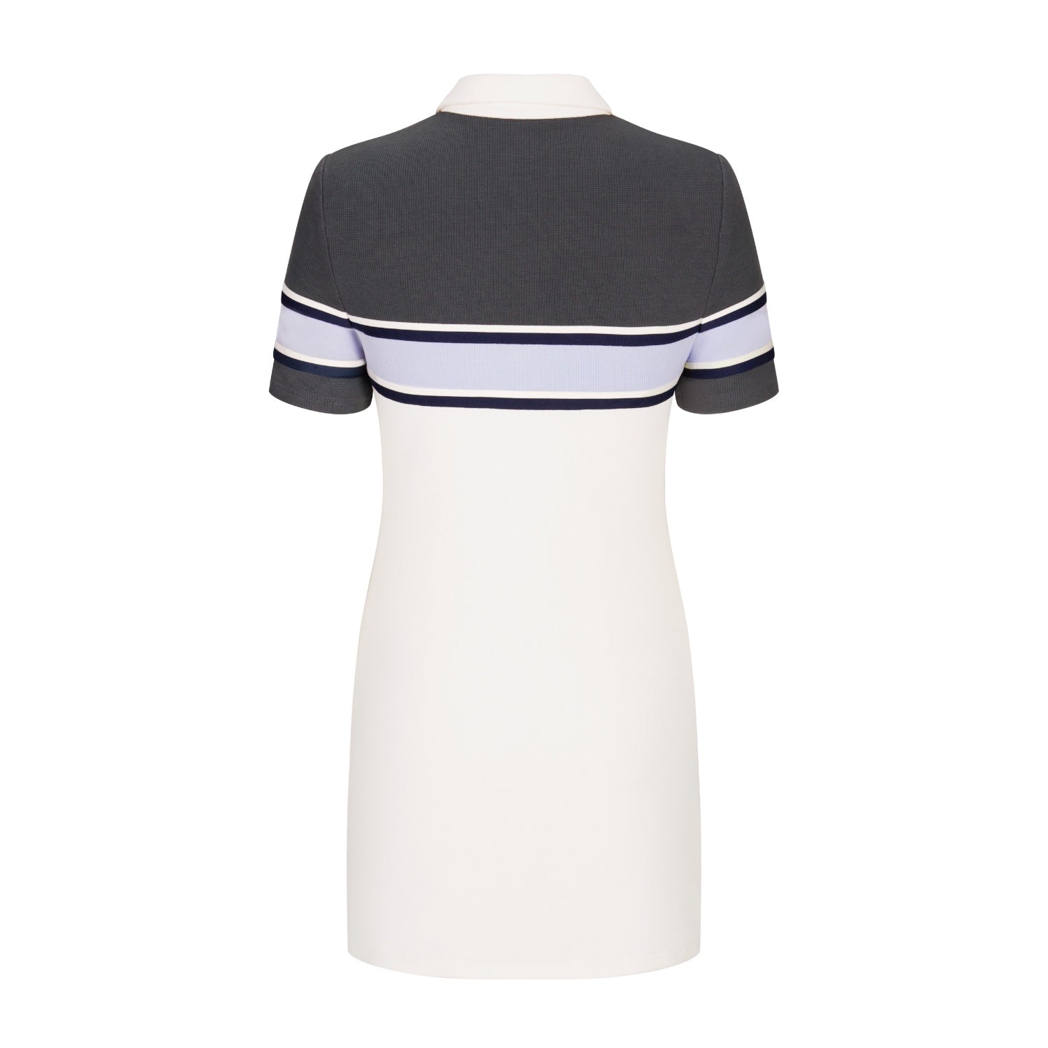 Collar Polo Dress in White