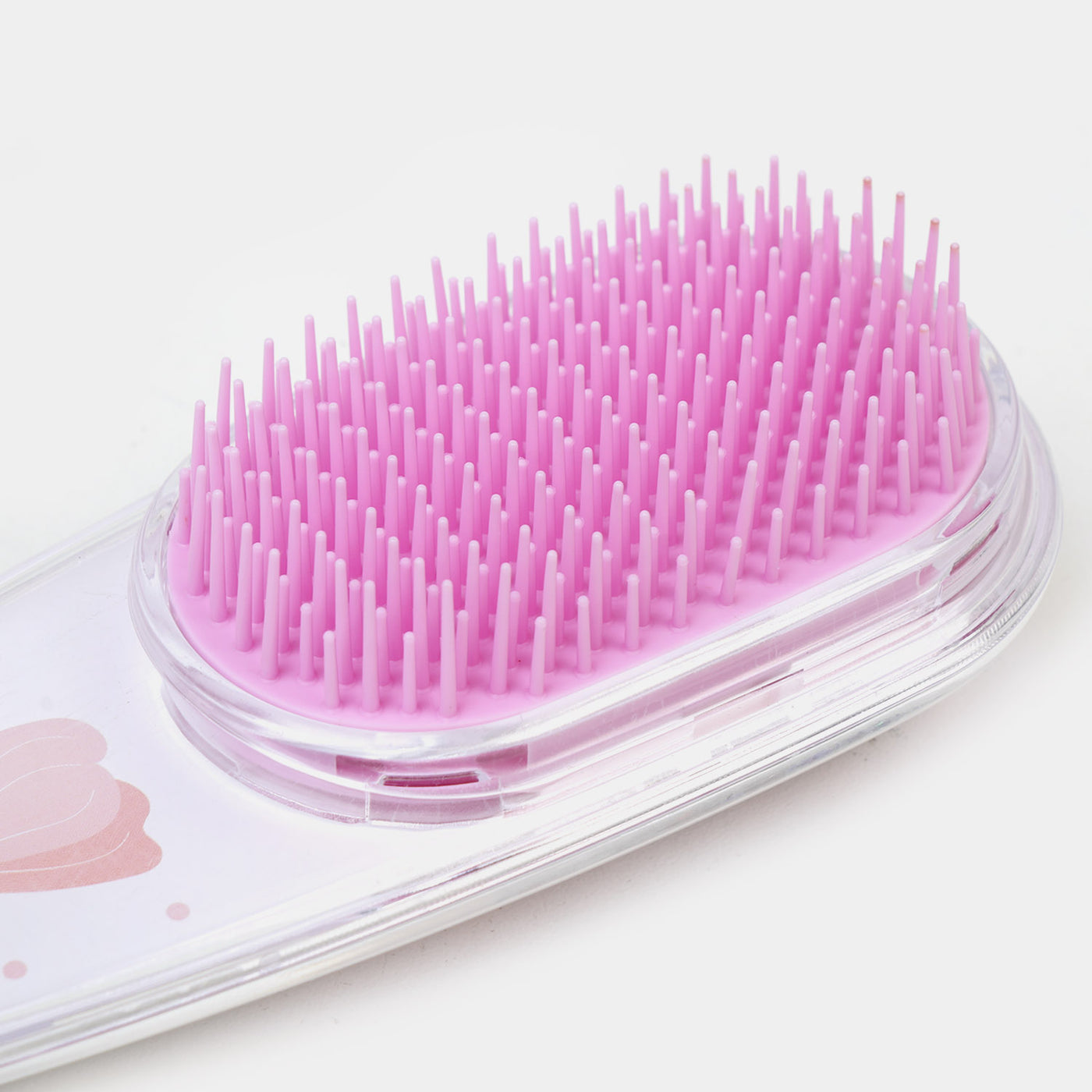 Transparent Glitter Hair Brush For Girls
