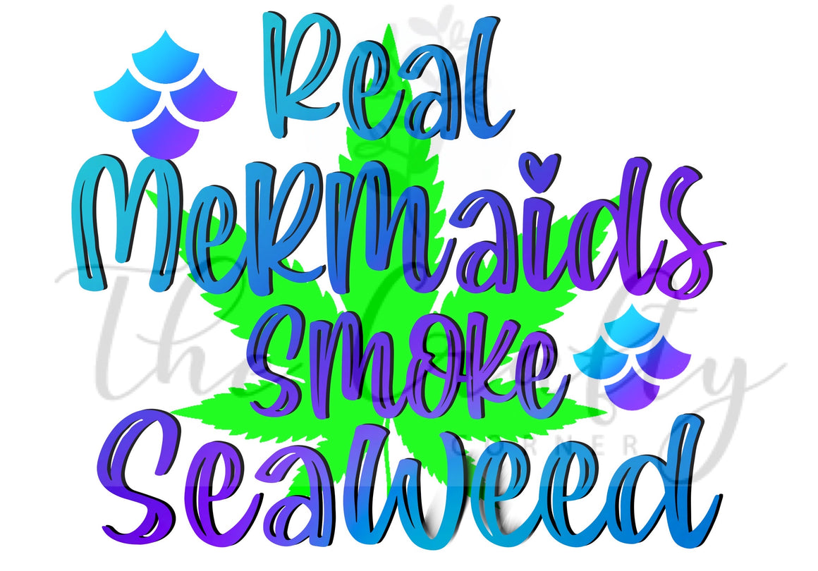 Real Mermaids Smoke Seaweed Transfer - The Crafty Corner3