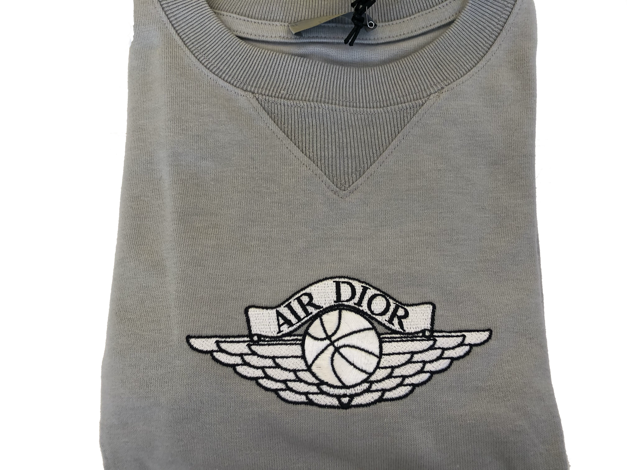 Jordan x Dior Air Dior Logo Grey T Shirt  Exclusive and Limited  SZ SM   Lust4Labels