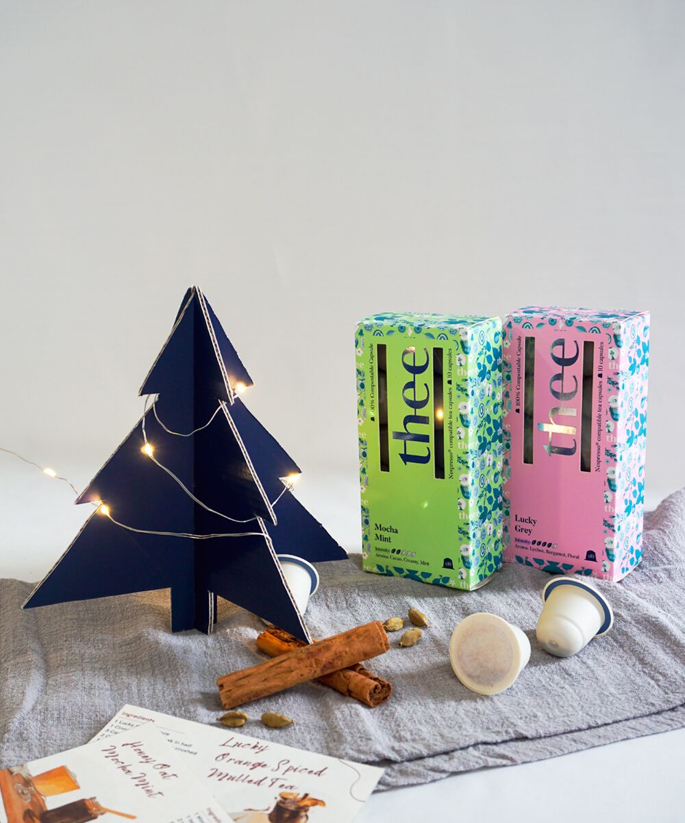 DIY Cardboard Christmas Tree using box for gifting