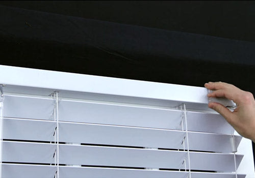 How to Install a Slot Valance Clip for Wood and Faux Wood Blinds – Fix My  Blinds