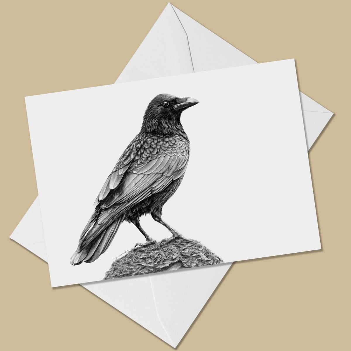 Crow Greeting Card Free Uk Shipping — Thethrivingwild 