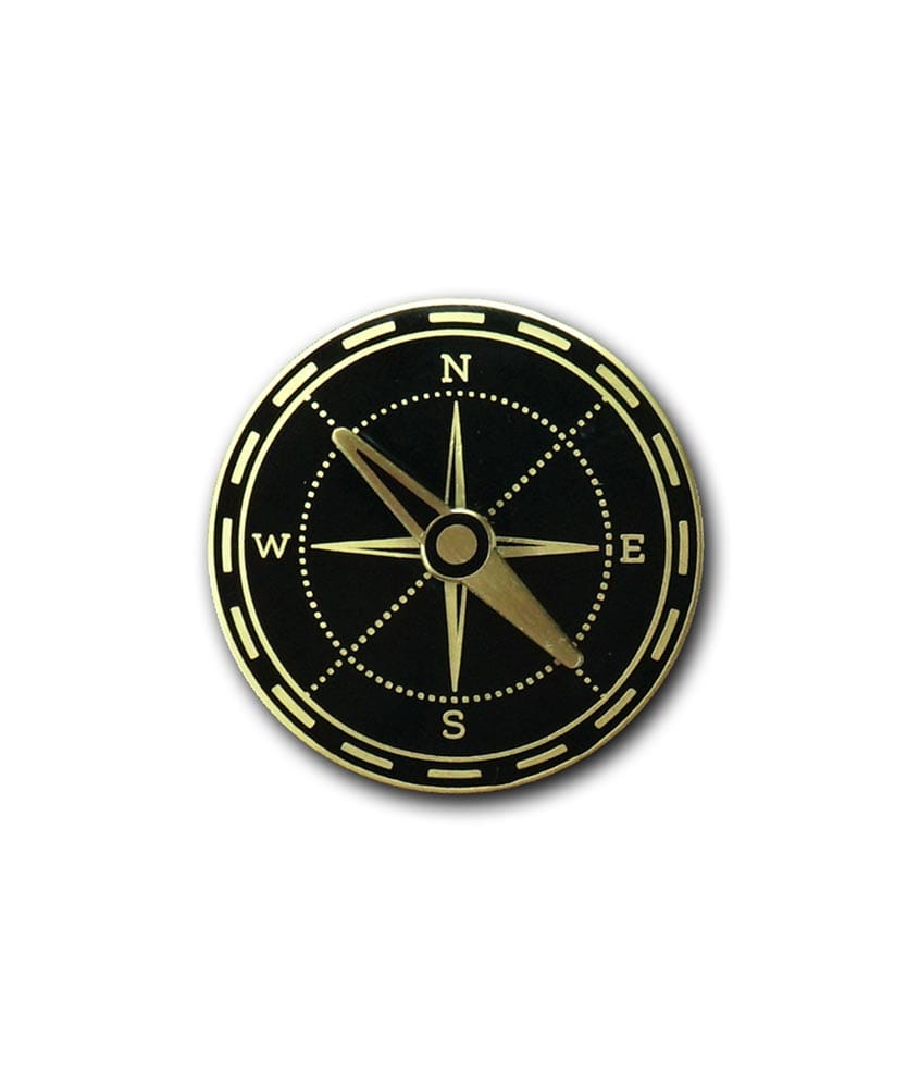 Spinning Compass Pin – Arsenal Handicraft