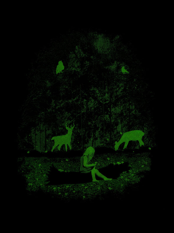 Luminescent Forest Glow-in-the-Dark Screen Print