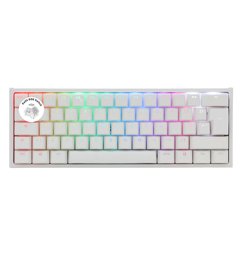 Buy Ducky White One 2 Mini Rgb Uk 60 Kailh Box White Uk Dkon61st Kukpdwwtw Esports Gear