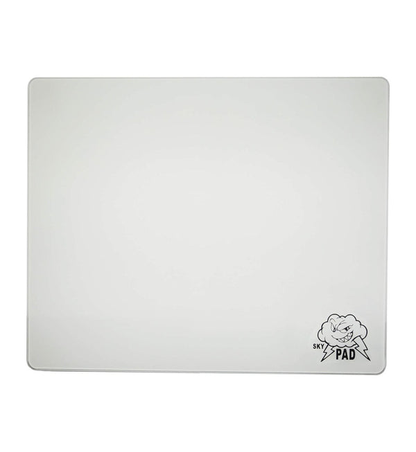 SkyPAD Glass 3.0 Mouse Pad (Cloud Logo) - White
