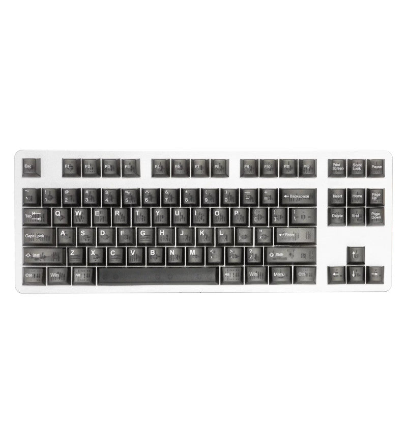 Buy Tai-Hao Translucent Cubic ABS Smoky Quartz 152 Keycaps - UK & US ...