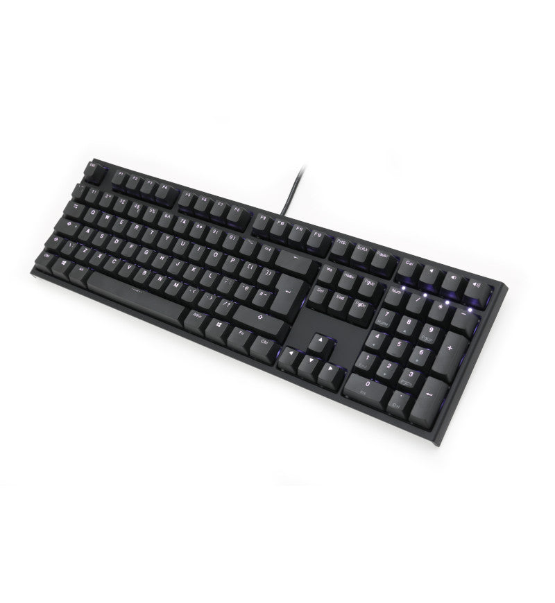 Ducky One 2 White Backlit Mechanical Keyboard - Cherry MX Black Switches
