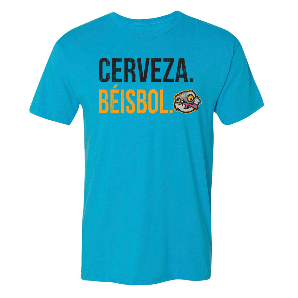 Lansing Locos Cerveza Beisbol T-shirt - Lansing Lugnuts Official Store product image