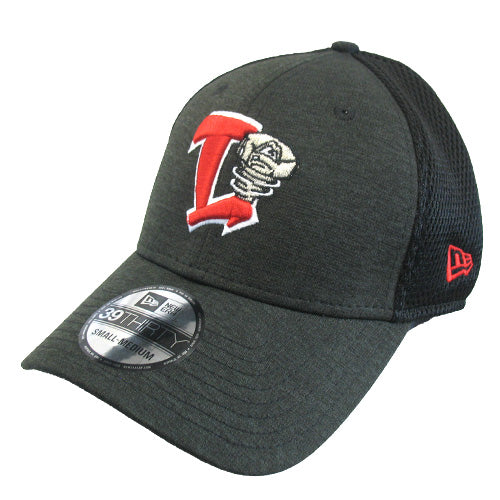 Lansing Lugnuts New Era 3930 Black Shadow Mesh Cap - Lansing Lugnuts Official Store product image