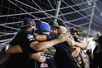 Chelsea DeNofa and team celebrate his 2023 Formula Drift Championship