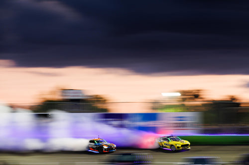 Chelsea DeNofa driving his 2024 Mustang RTR Spec 5 FD versus Chris Forsberg