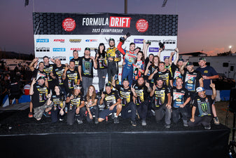 Team RTR stands on the Formula Drift Seattle podium