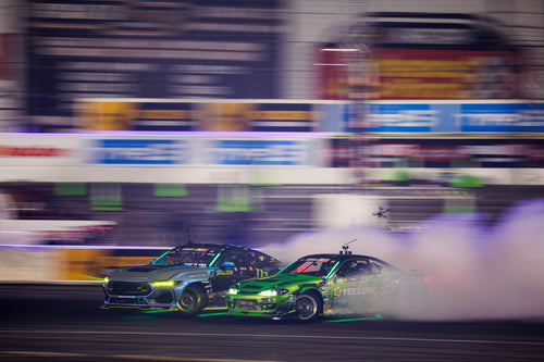 Vaughn Gittin Jr on his lead run against Forest Wang in Formula Drift Top 16