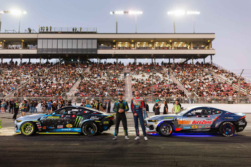 James Deane and Vaughn Gittin Jr during Top 16 driver introductions