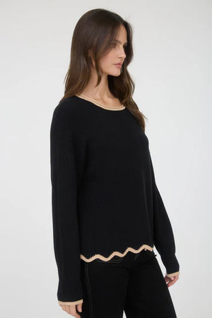 BP Scalloped Edge Sweater - Hingeon5th