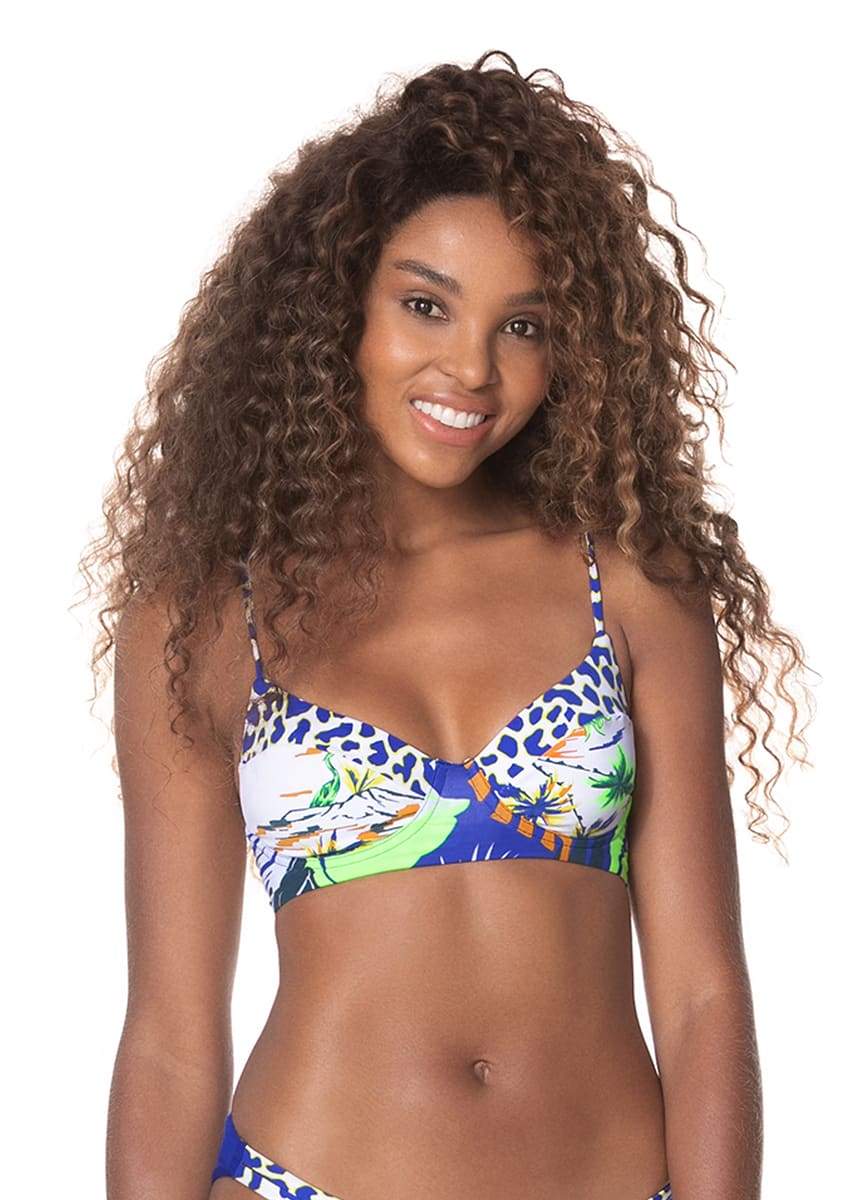 Maaji Swirl Tulip Praia Sporty Bralette Bikini Top