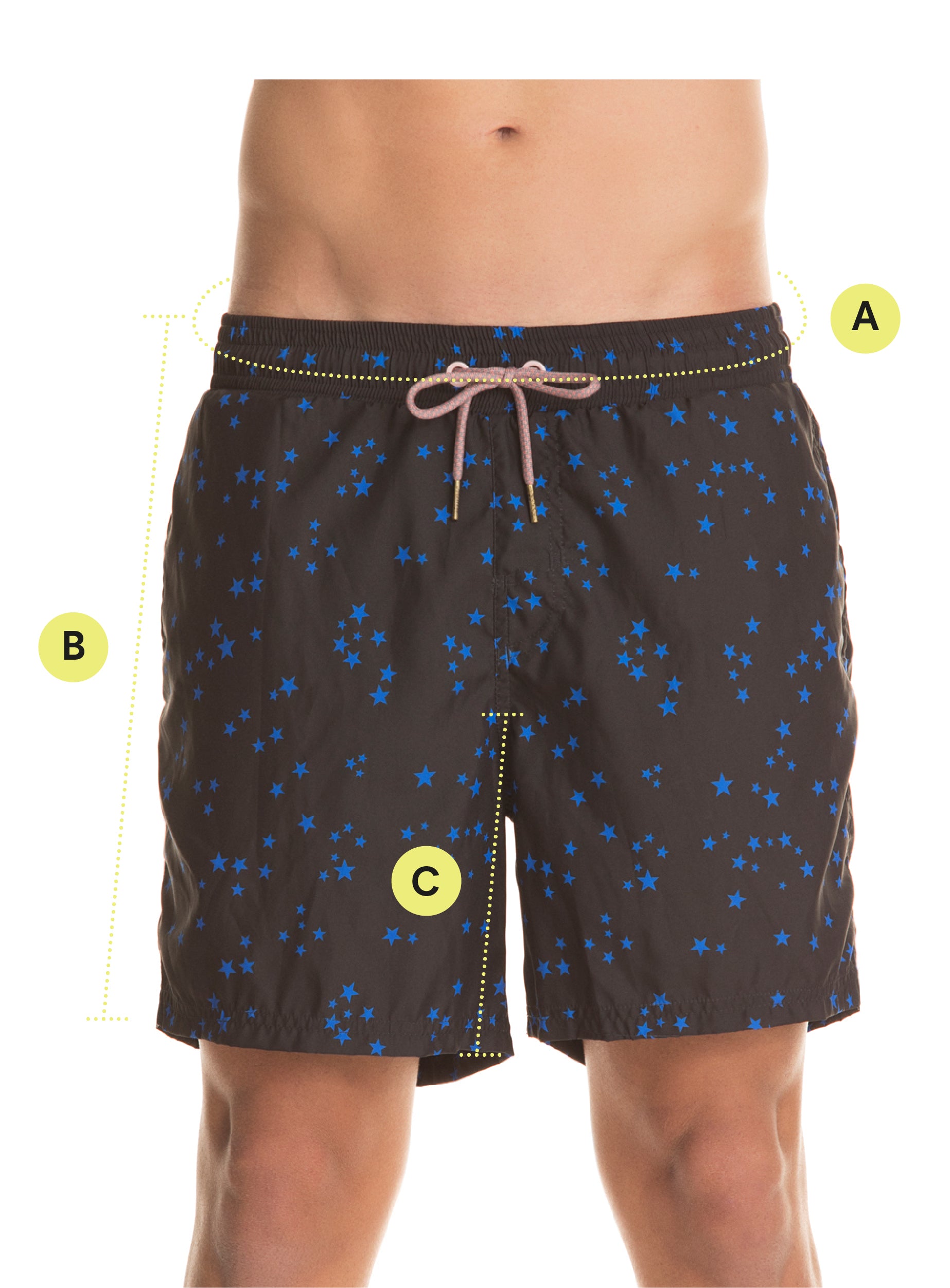 Maaji's Men Swim Trunk Size Guide