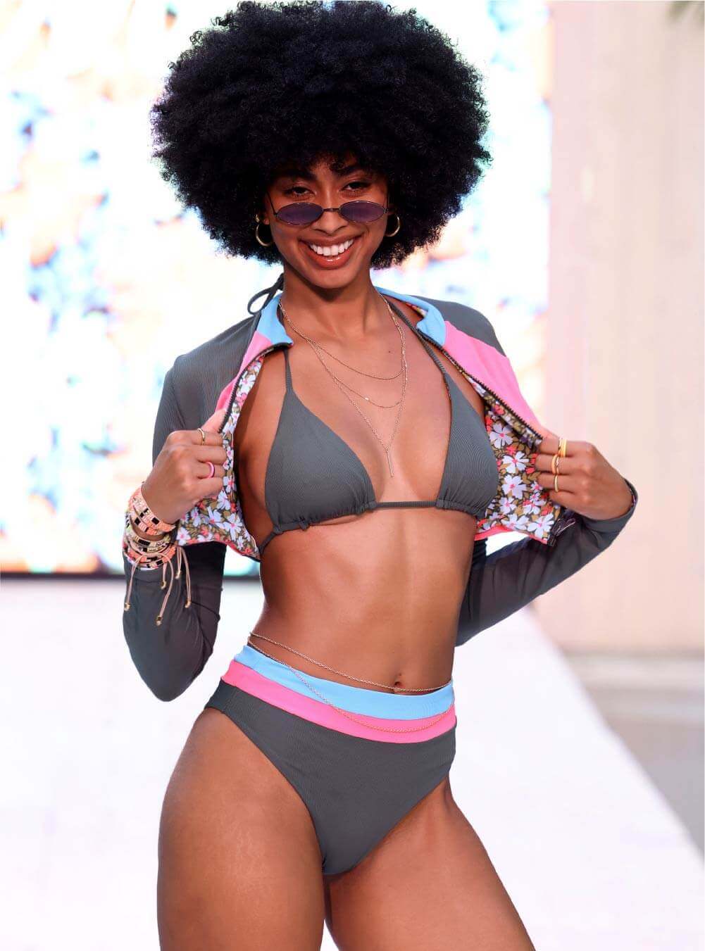 Sport Bikini Top Good Support, Lima Prune Bralette