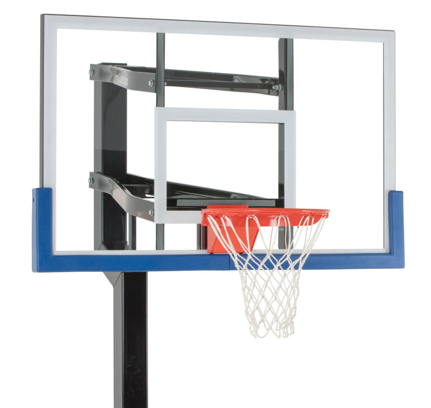 silverback 60 in inground tempered glass basketball hoop