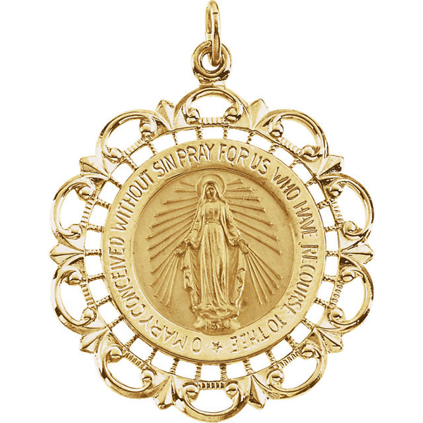 miraculous mama mary pendant