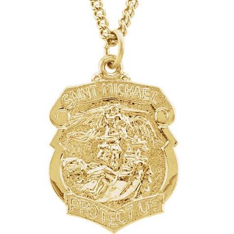 st michael gold chain