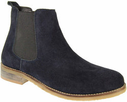 navy chelsea ankle boots