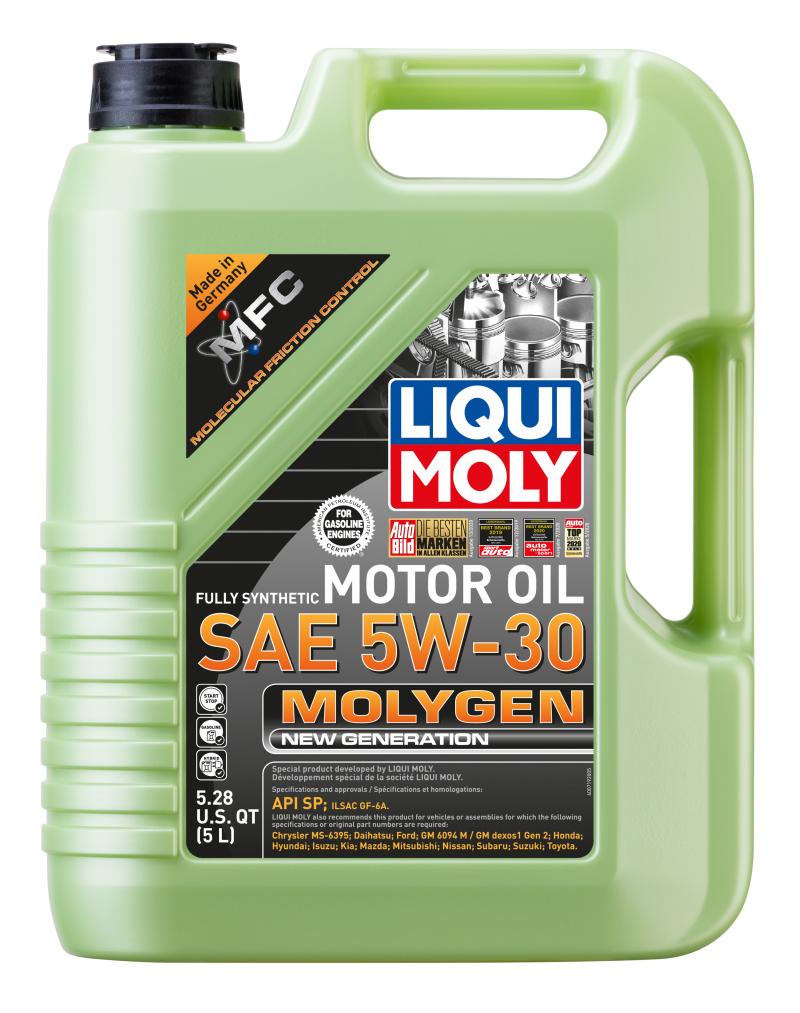 x5 LITER JUG Liqui Moly TOP TEC 4200 5W-30 Synthetic Engine Motor Oil for  Nissan