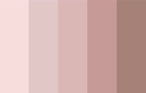 Pink colour range palette 