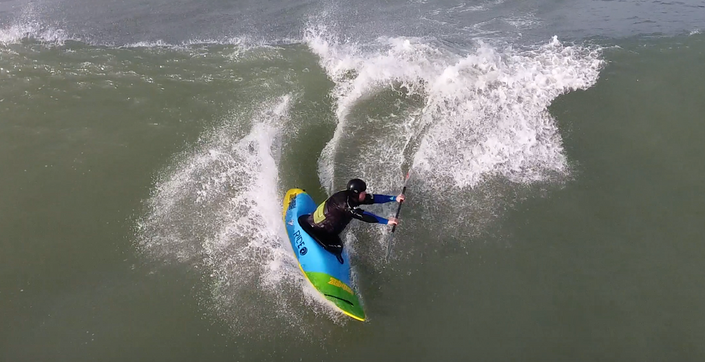 Paul Bramble Dropping into a Wave