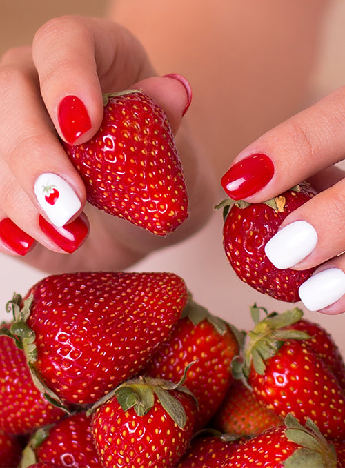 Uñas de fresa: Unas uñas descaradas con aspecto de fresa - ND24 NailDesign