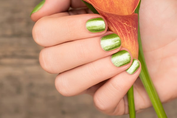 für NailDesign Grün ND24 Nageldesign! Herbst – Trendfarbe dein 2021: