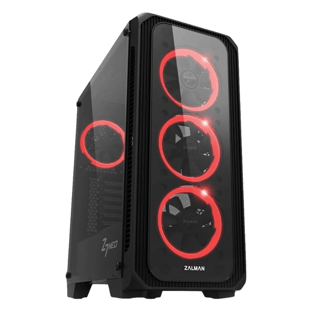 Zalman Z7 Neo ATX Mid-Tower Gaming PC Case w/ 4 x RGB Ring Fans