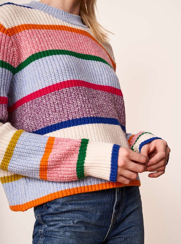 Colourful striped for spring/summer 2021; sock inspiration