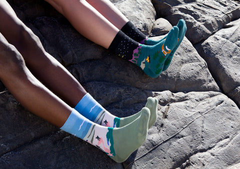 Awesome, quirky socks inspired by hiking and adventure, South Africa