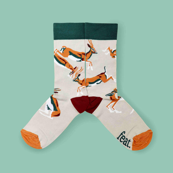 Men's Khaki Stag Party socks