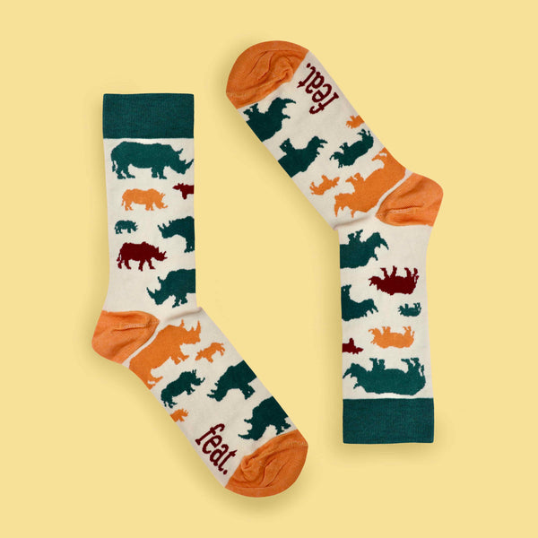 Men’s Milk & Forest Rhino socks