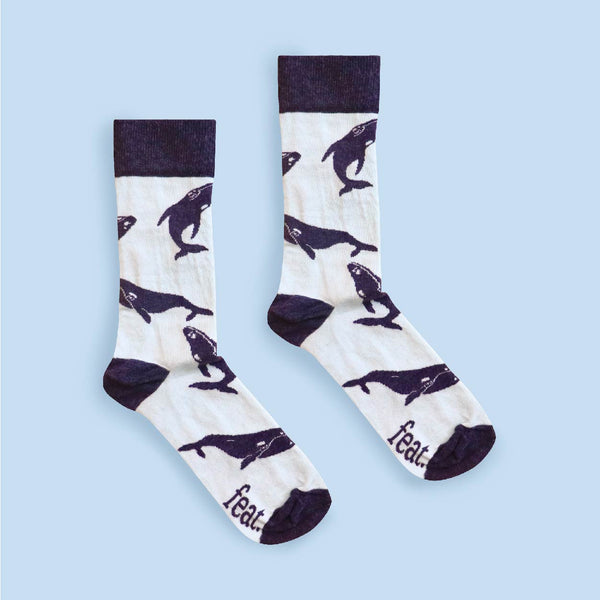 Men’s Southern Right Whale socks