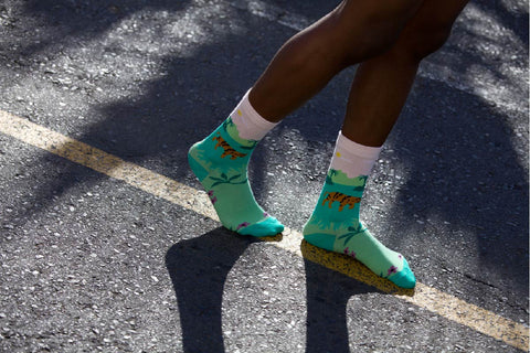 Funky Tiger socks inspired by jungle adventures