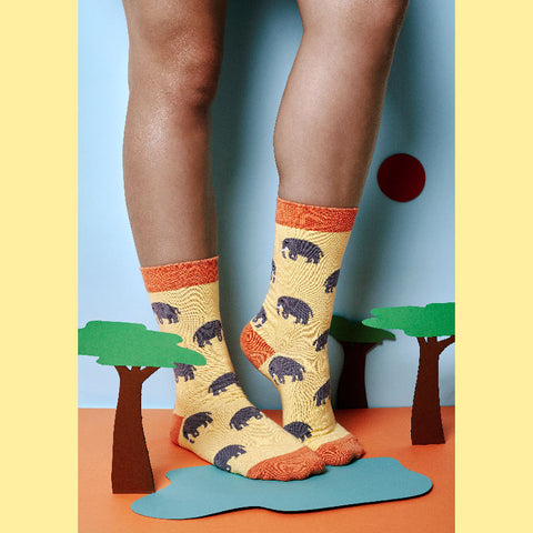 Funky elephant socks made in Cape Town, South Africa