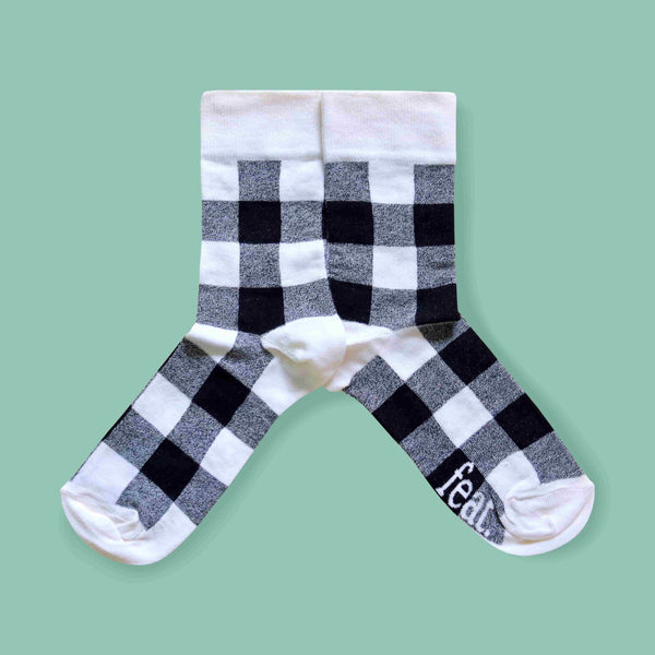 Men’s Black Plaid socks