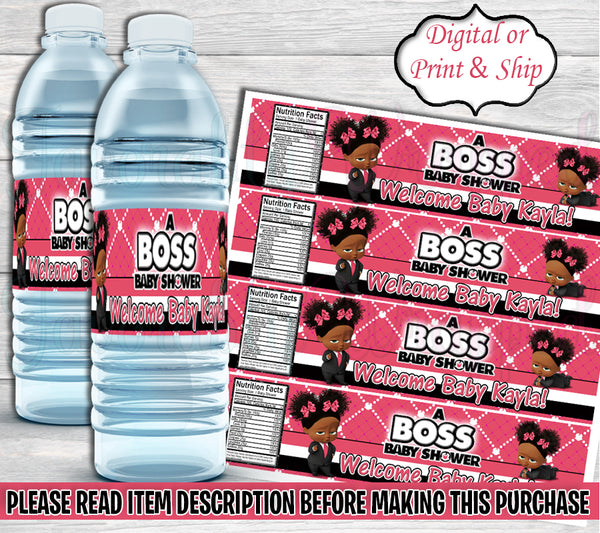 Gucci Inspired Boy Boss Baby Birthday Water Bottle Labels-Boss Baby Wa –  Favorably Wrapped