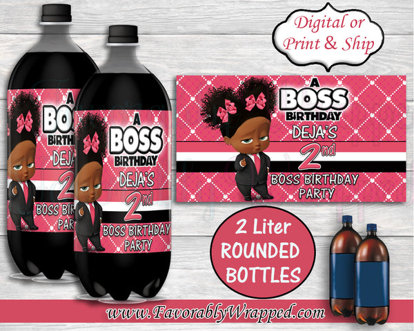 Gucci Inspired Boy Boss Baby Birthday Water Bottle Labels-Boss Baby Wa –  Favorably Wrapped