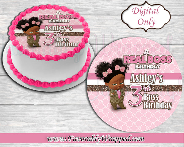 Baby Boss Edible Cake Toppers Round – Cakecery