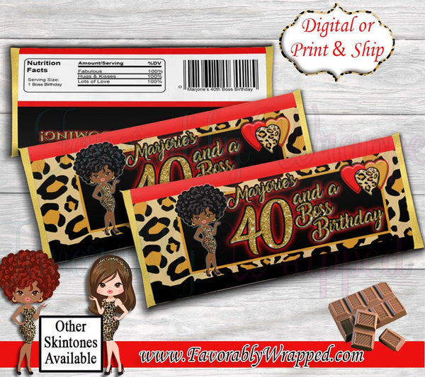 Gucci Inspired Boss Birthday Hershey Bar Wrapper-Boss Baby-Boss