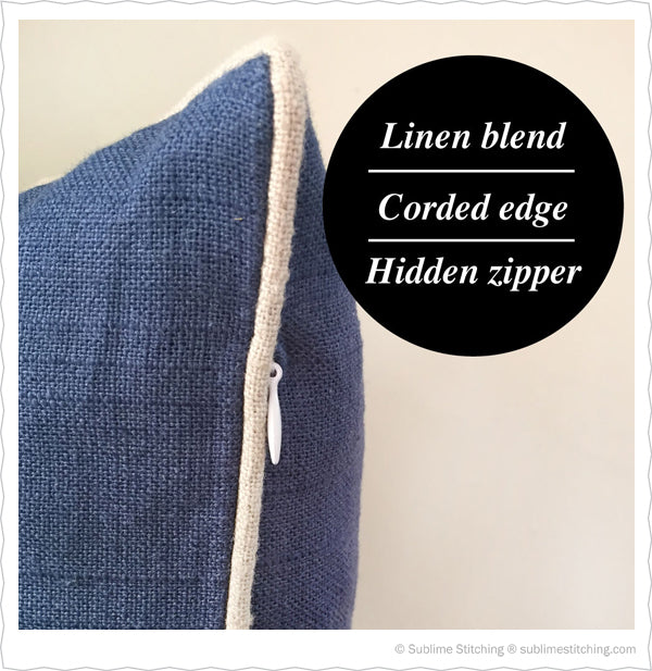 Linen Blend Pillow for Hand Embroidery